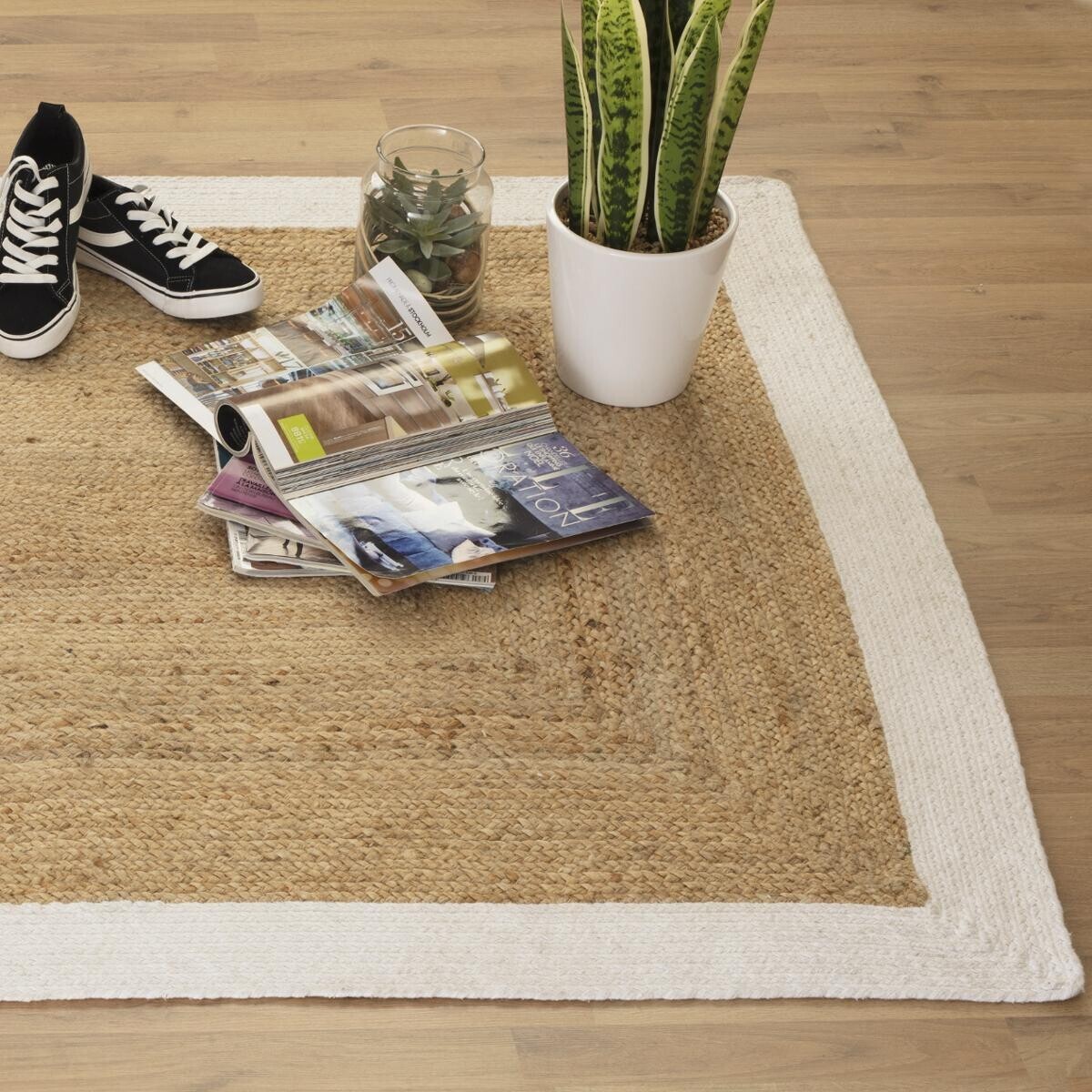 Tapis KAHI blanc, ATMOSPHERA