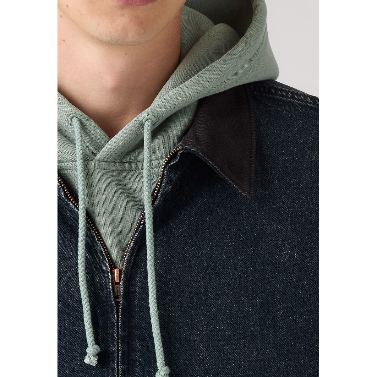 Casaco com fecho zíper, gola em contraste, CASTRO dark blue black, LEVI'S