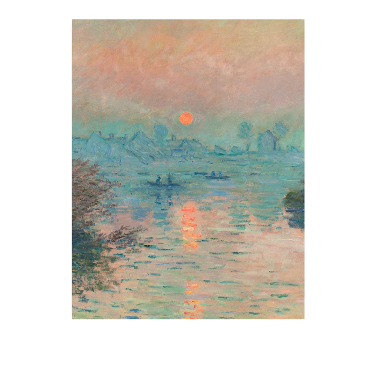 Affiche avec tableau décoratif, 50 x 70 cm orange, HANNUN