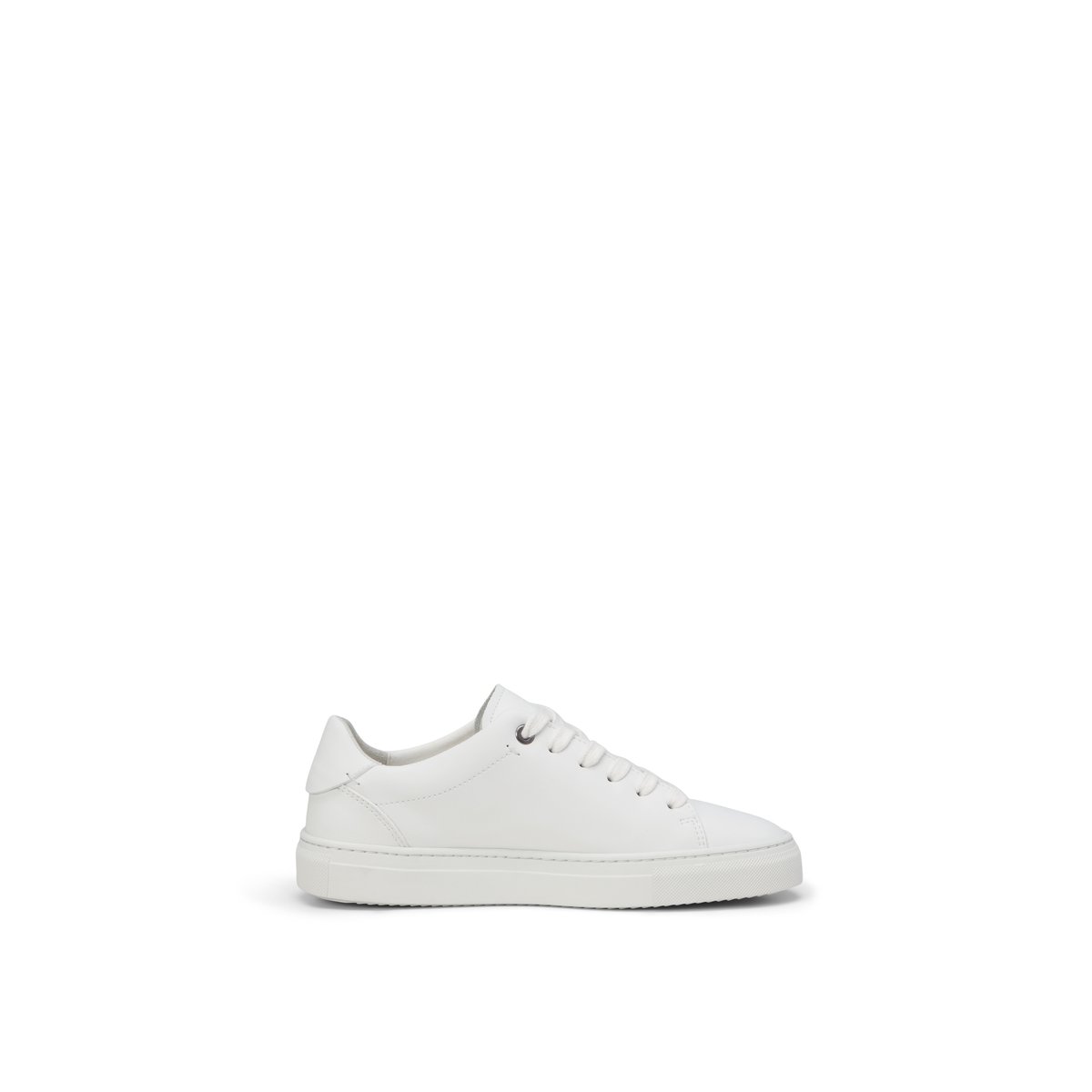 Baskets à semelles cuvette modèle Alfa en cuir nappa lisse blanc, MARC O'POLO