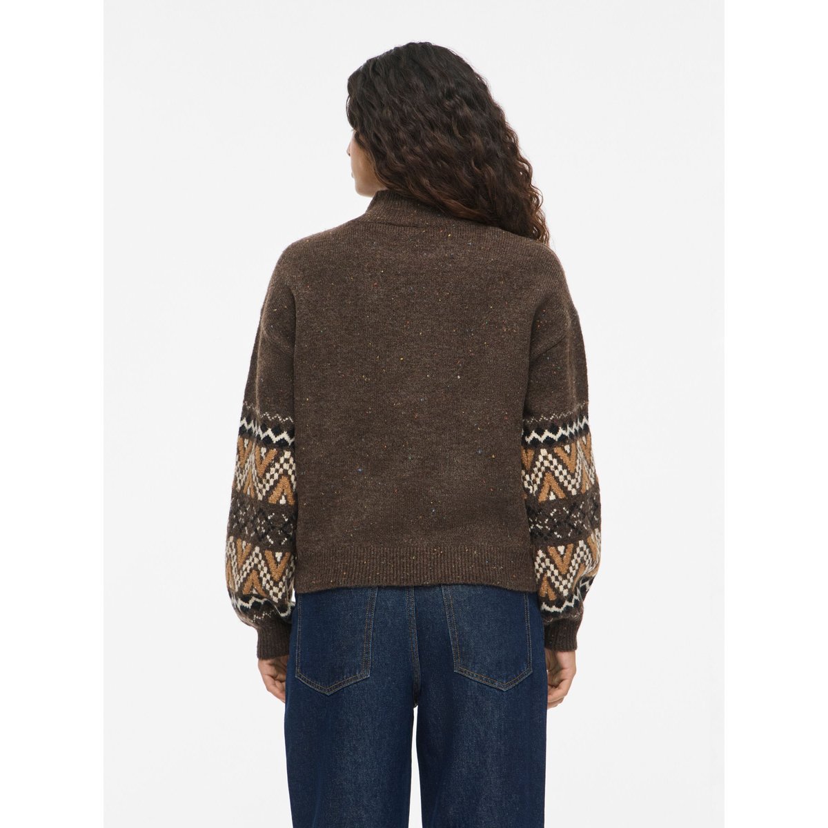 Pull En Maille marron - chocolate brown1, NOISY MAY