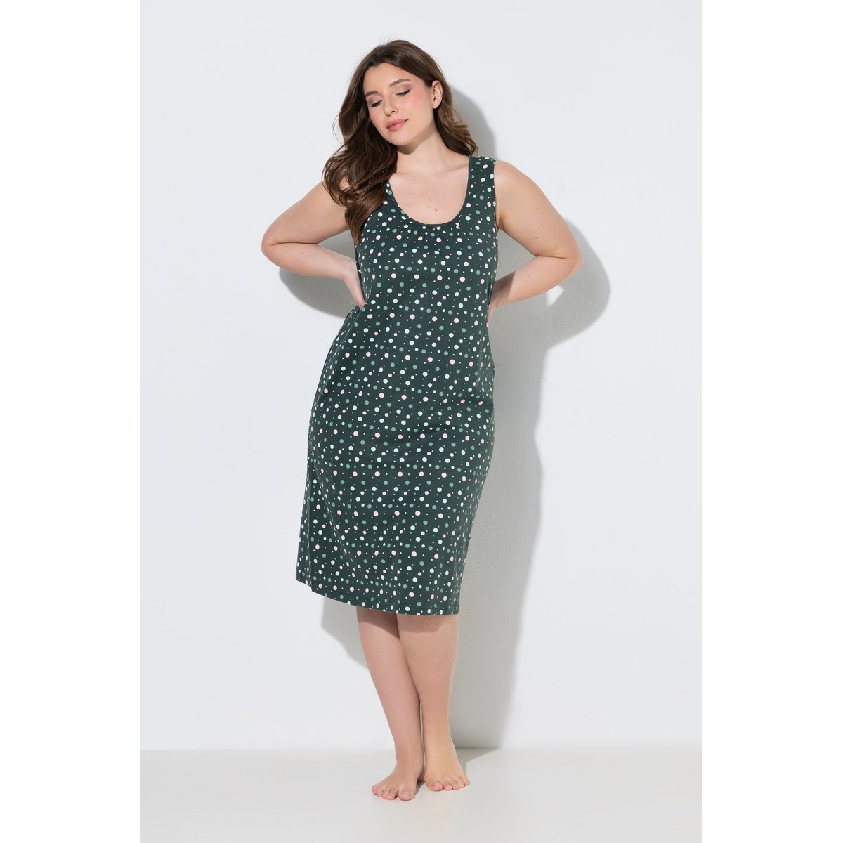 Chemise de nuit gris vert foncé, ULLA POPKEN