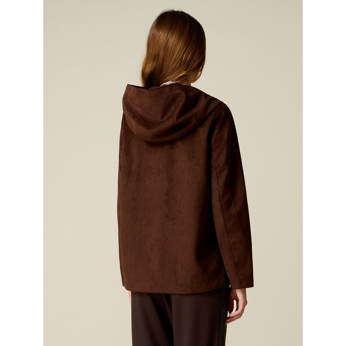 Parka à capuche marron, OLTRE