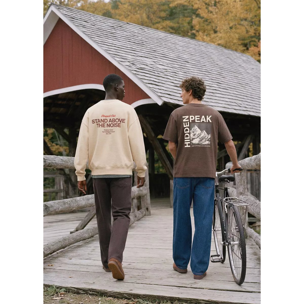 Sweat-shirt coton imprimé texte sable, MANGO TEEN