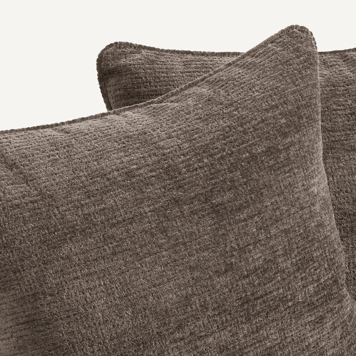 Fauteuil en velours texturé, LAZARE ebène, AM.PM