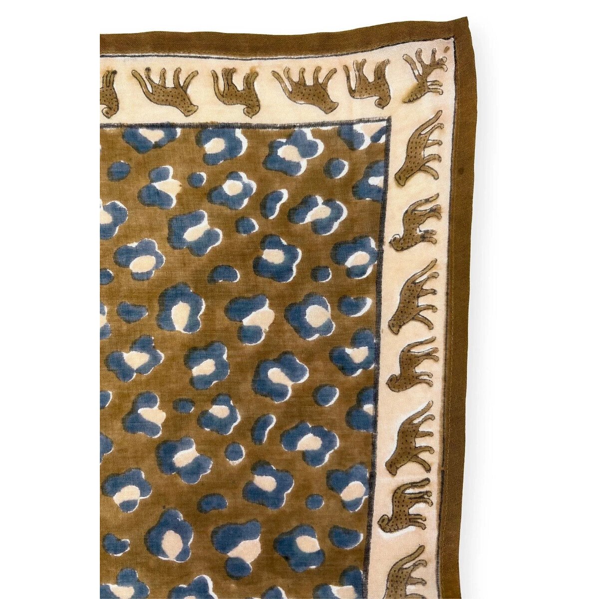 Grand foulard imprimé léopard, DUPATTA imprimé léopard, APACHES COLLECTIONS