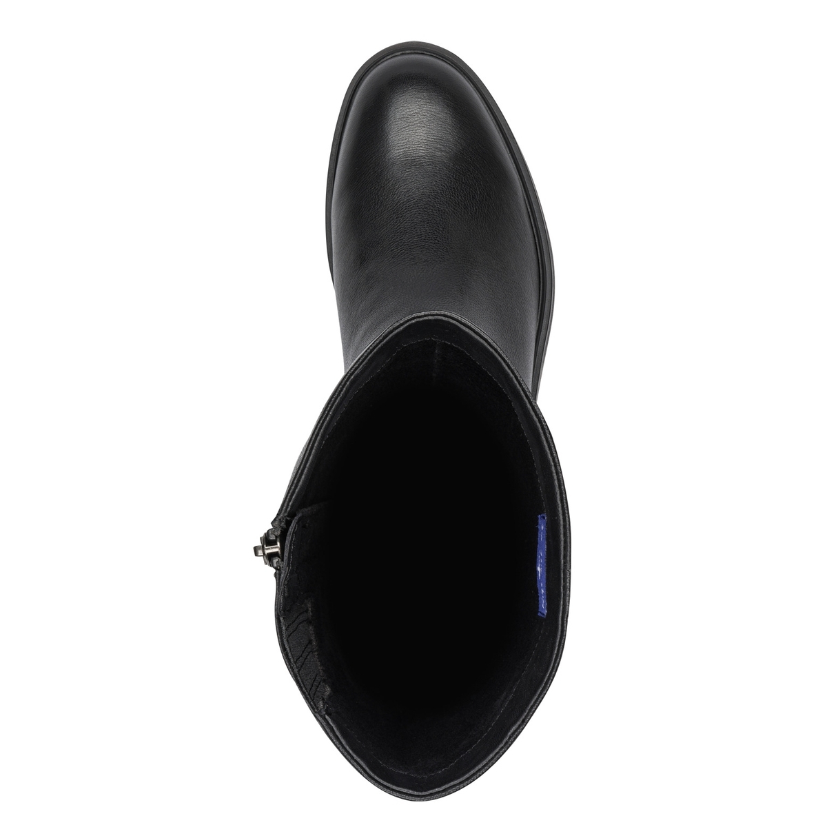 Bottine en cuir noir, TAMARIS