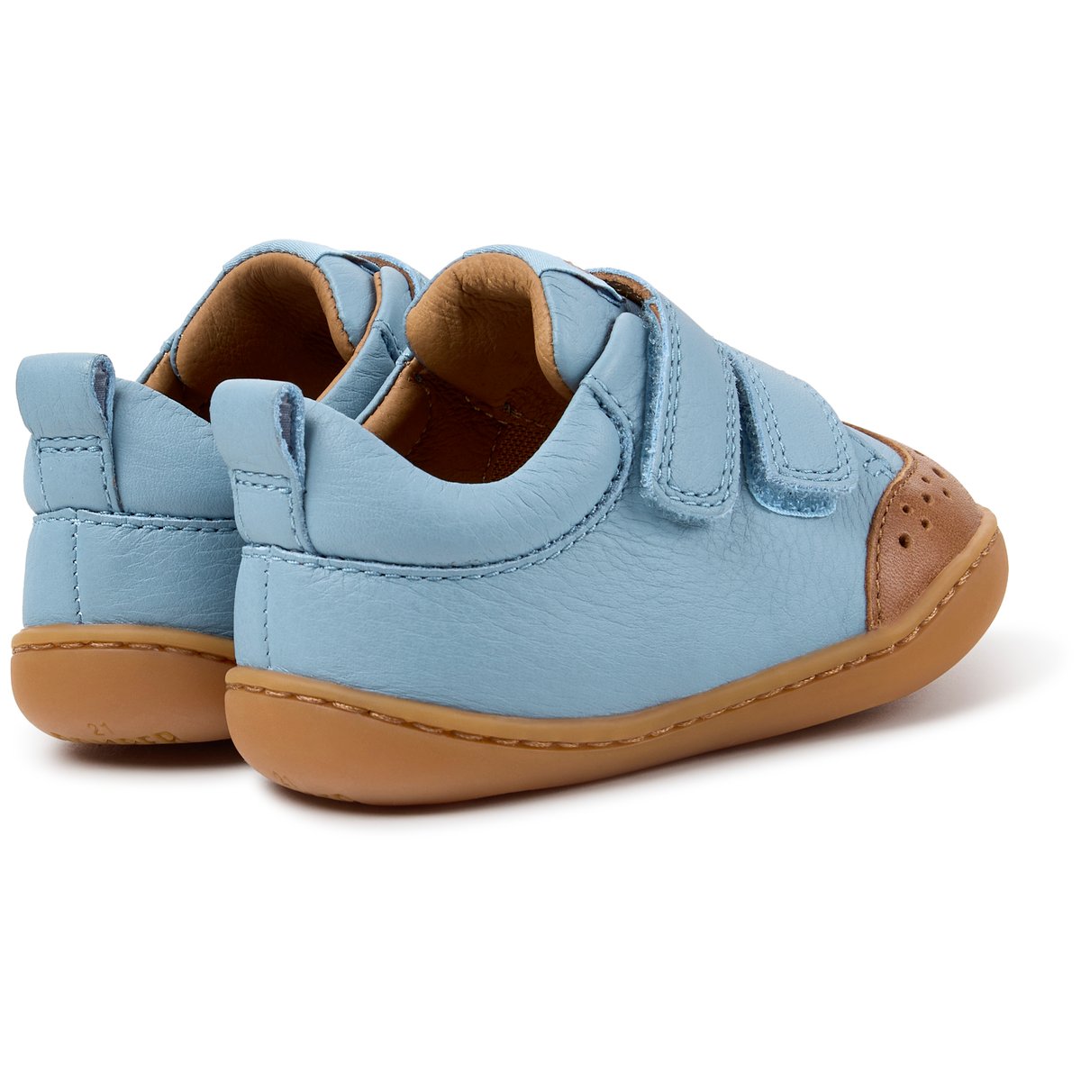 Baskets Peu Path Smooth Leather bleu brun 002, CAMPER