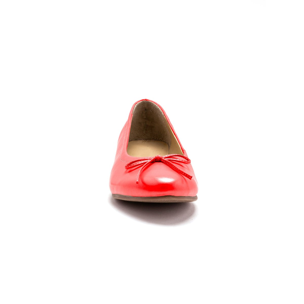 Ballerines Plates Classiques, Grande Largeur orange vif, PEDICONFORT