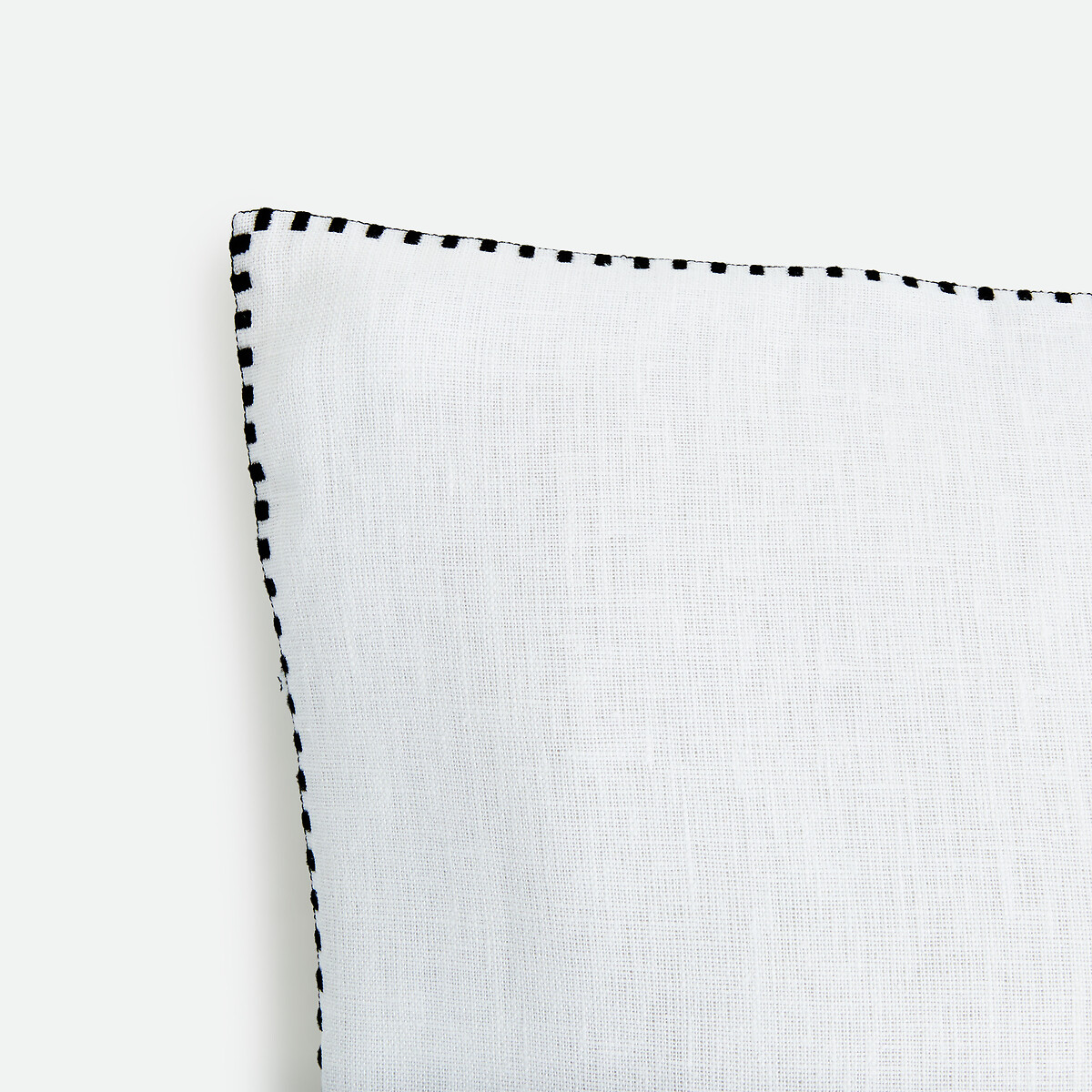 Housse de coussin unie, en lin, ELBA blanc, LA REDOUTE INTERIEURS