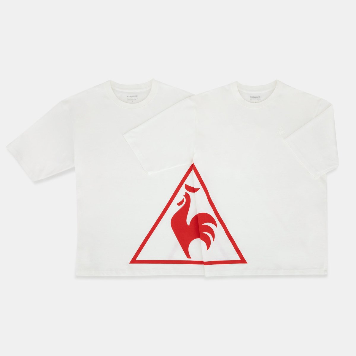 T-shirt oversize L'Amour du Sport en jersey de coton L'AMOUR DU SPORT marshmallow, LE COQ SPORTIF