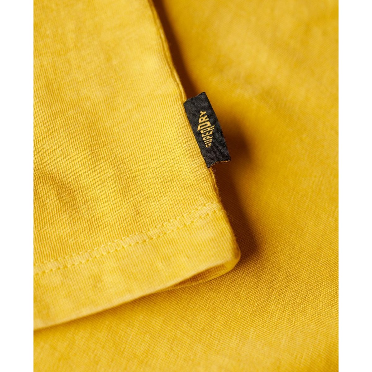 T-shirt classique à logo Venue jaune pétrole flammé, SUPERDRY
