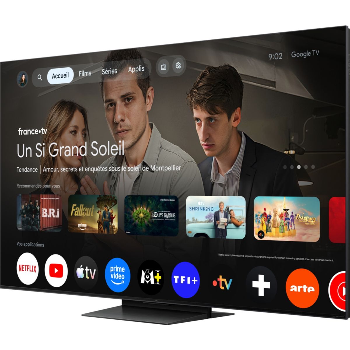 TV Mini LED 55C89L (2026) 55" (139 cm) couleur unique, TCL