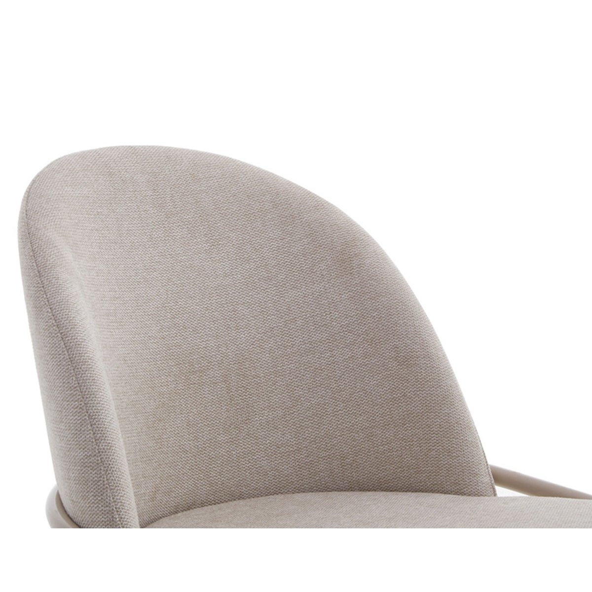 Lot de 4 chaises en tissu, IMELDA beige, BEST MOBILIER