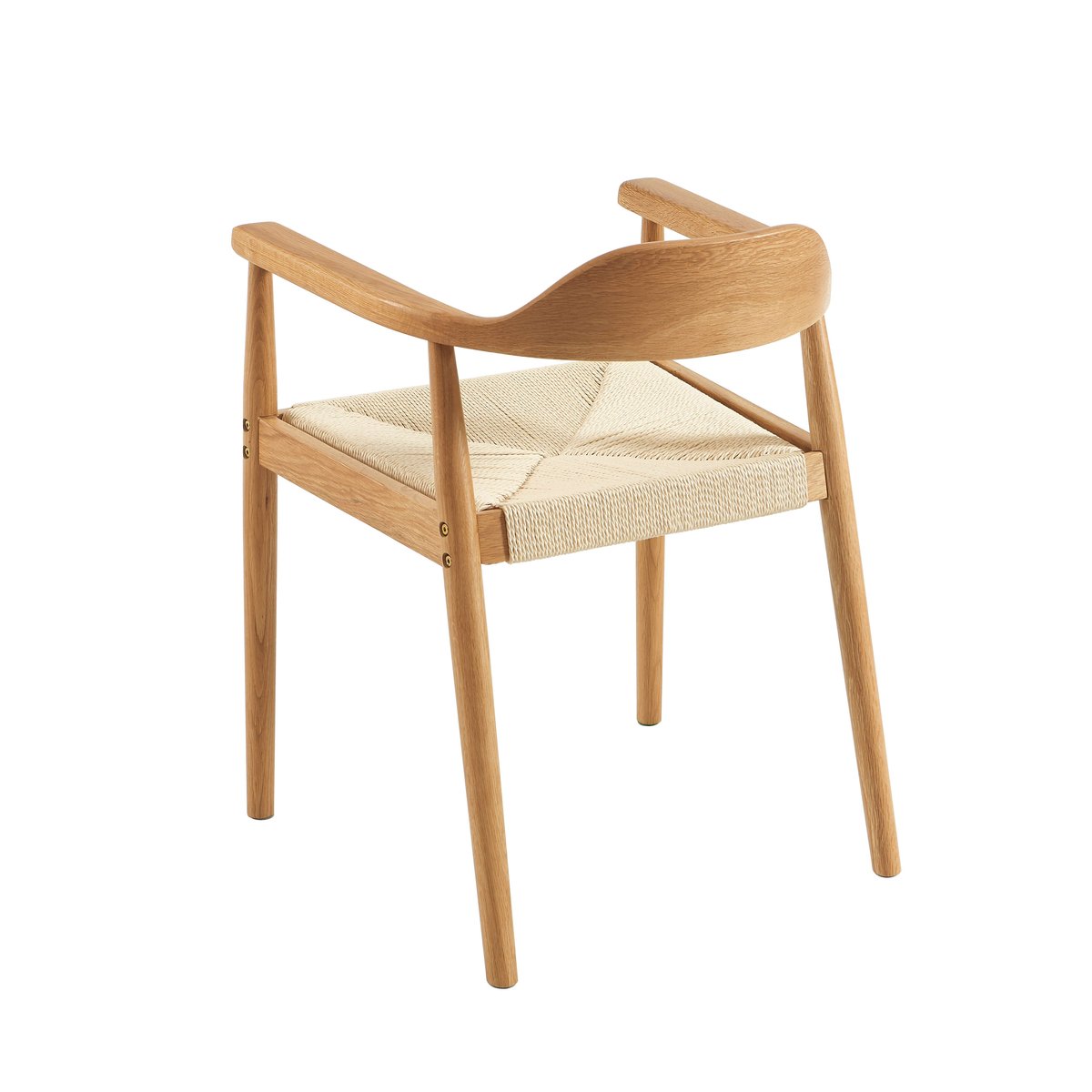 Lot de 2 chaises en chêne et corde MARTIE chêne, SORELH