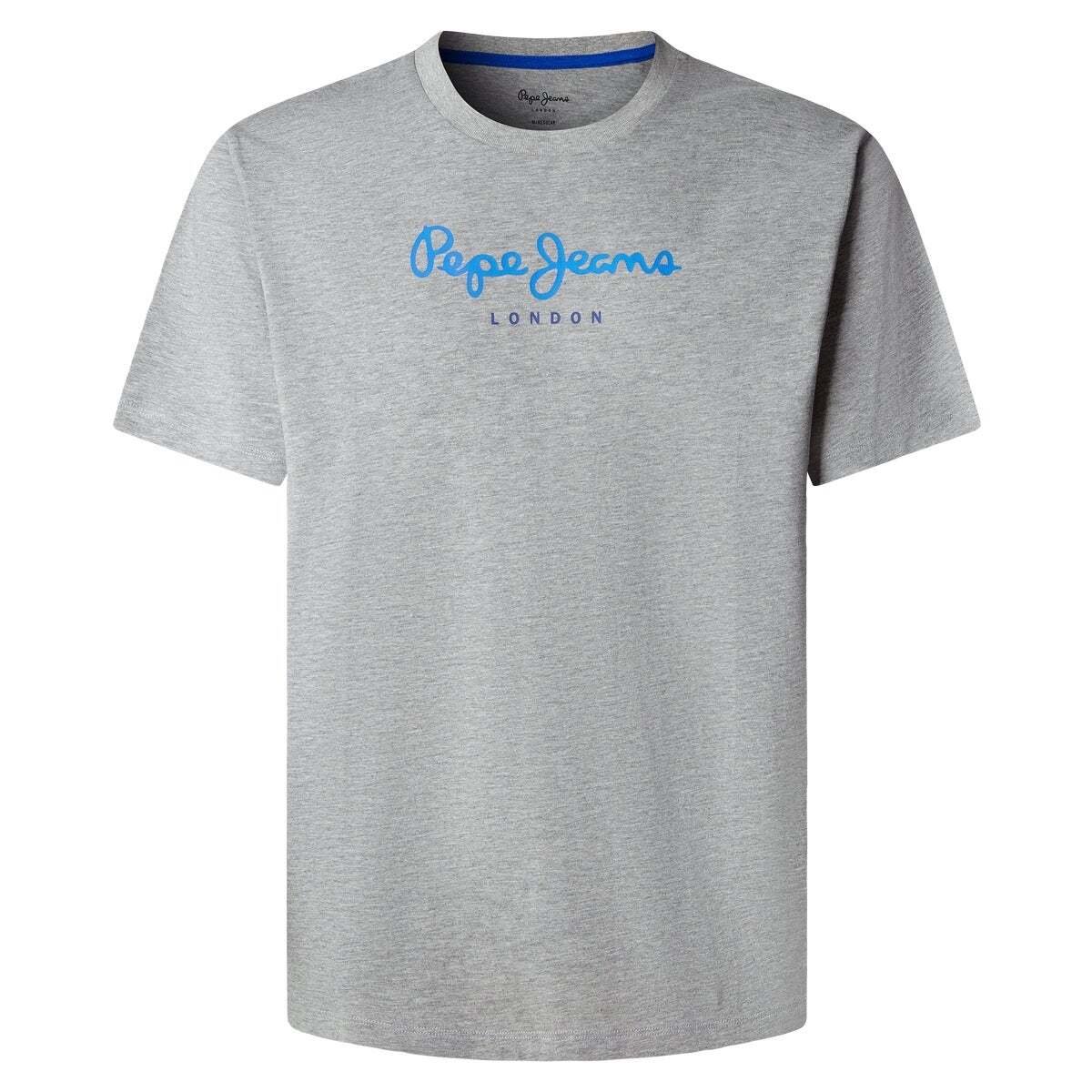 T-Shirt Coupe Regular Avec Logo gris chine, PEPE JEANS