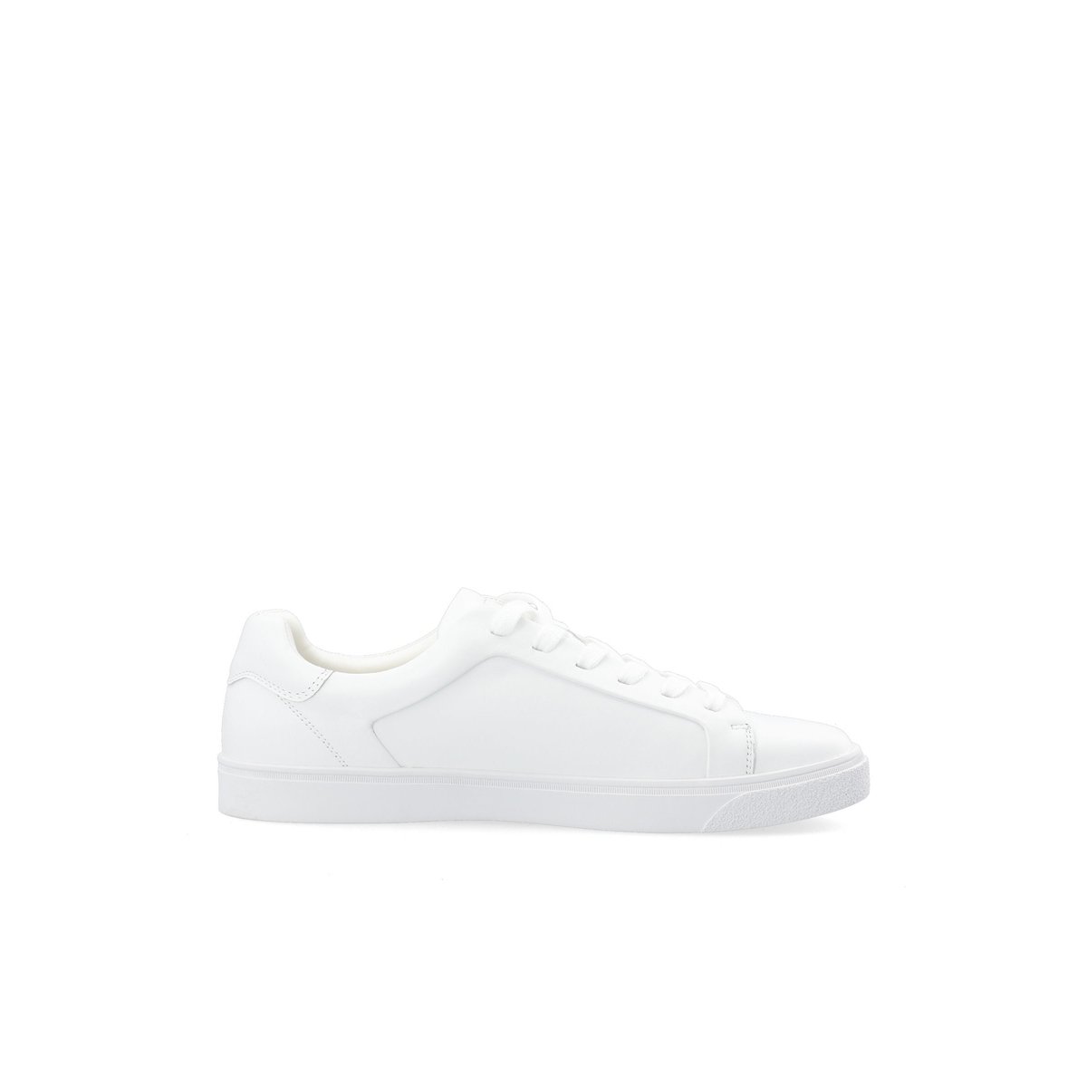 Baskets En Cuir white, BIANCO