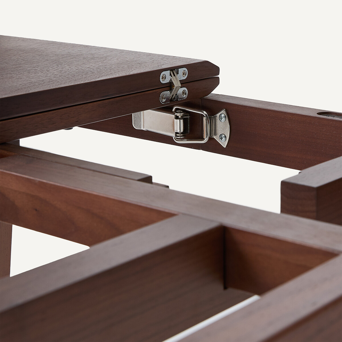 Console table extensible, en noyer massif et plaqué noyer, SANARA noyer, AM.PM