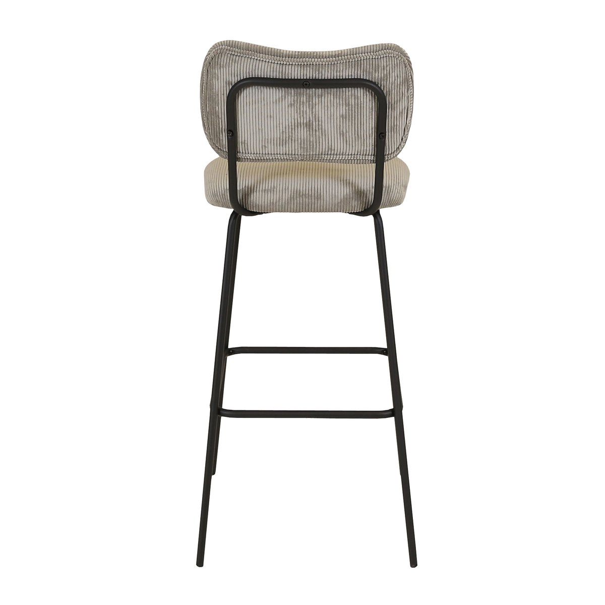 Chaise snack velours côtelé gris acier, ZAGO