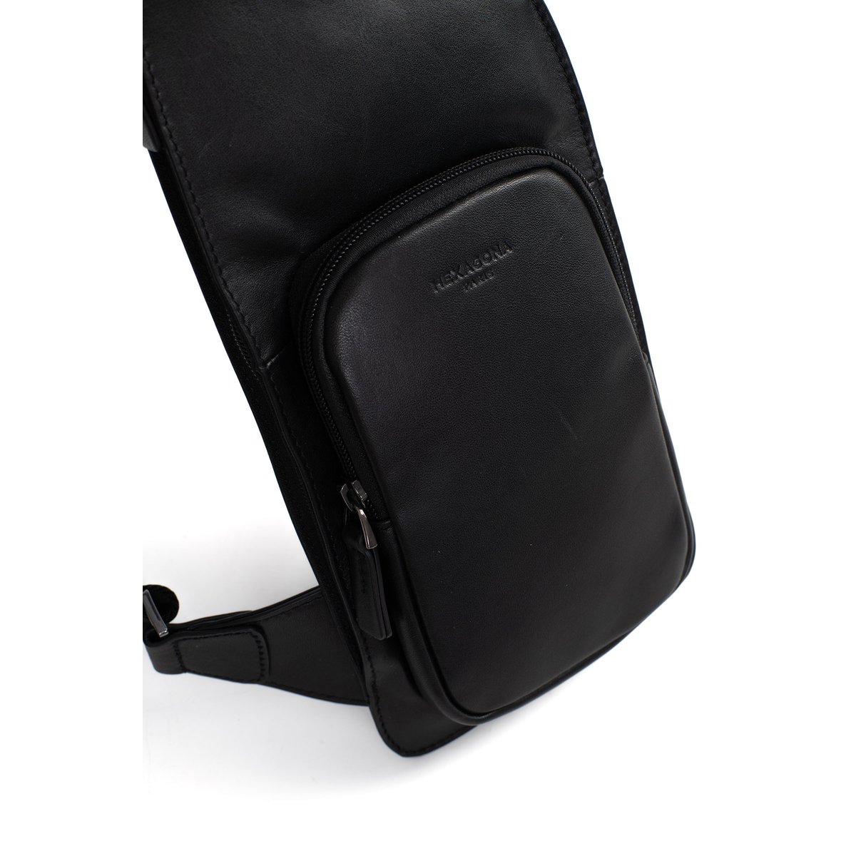 Sac monobretelle SOFT STUDIO noir, HEXAGONA