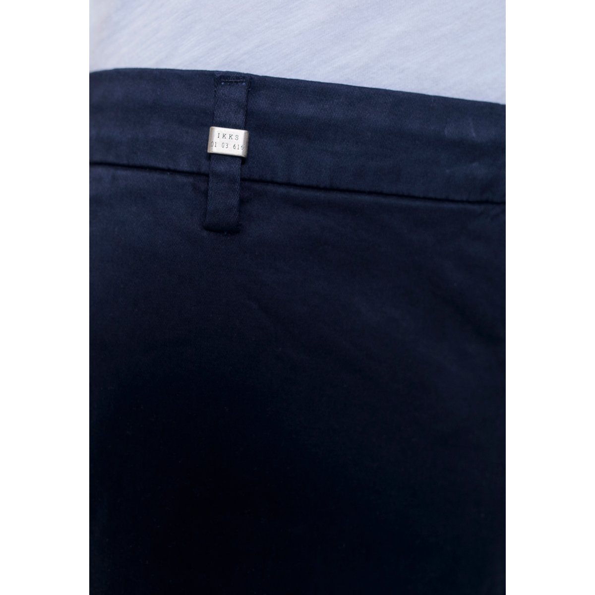 Bermuda CHINO blanc, bleu marine, IKKS