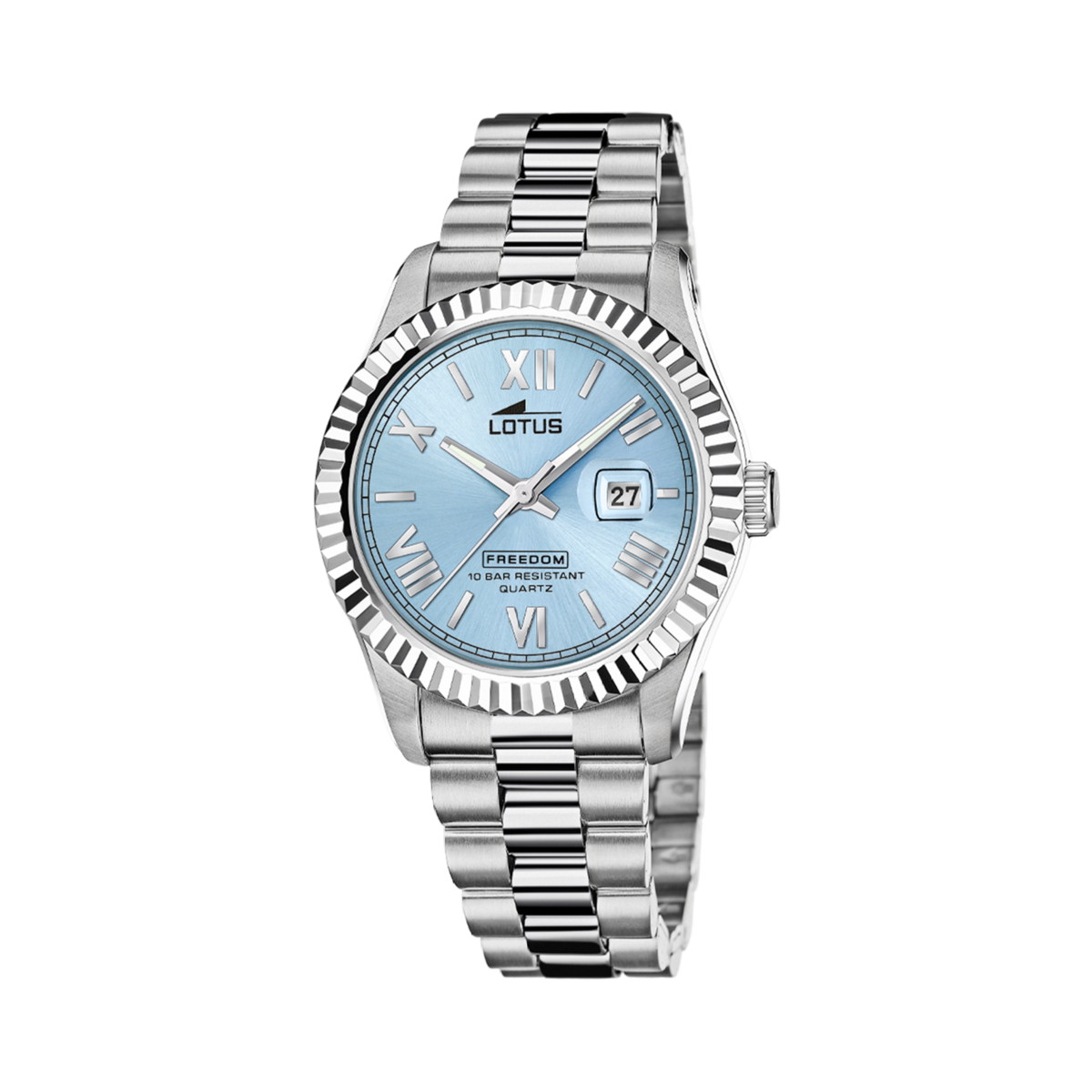 Montre Analogique FREEDOM argenté bleu clair argenté, LOTUS