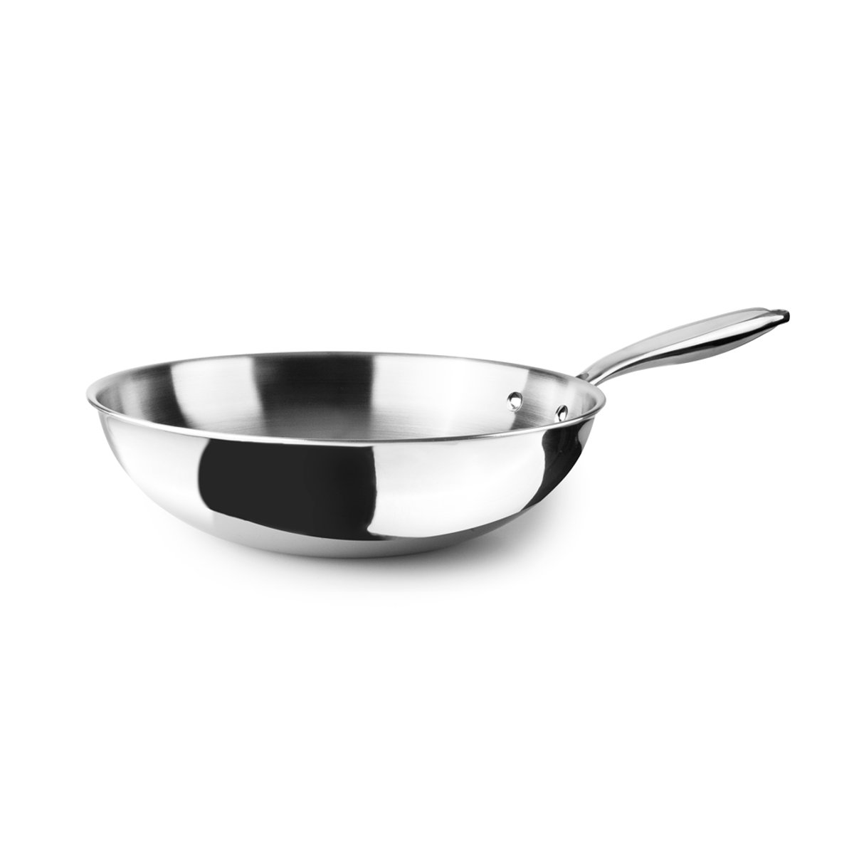 Wok Triply Natural 30 cm argent / métallique, IBILI