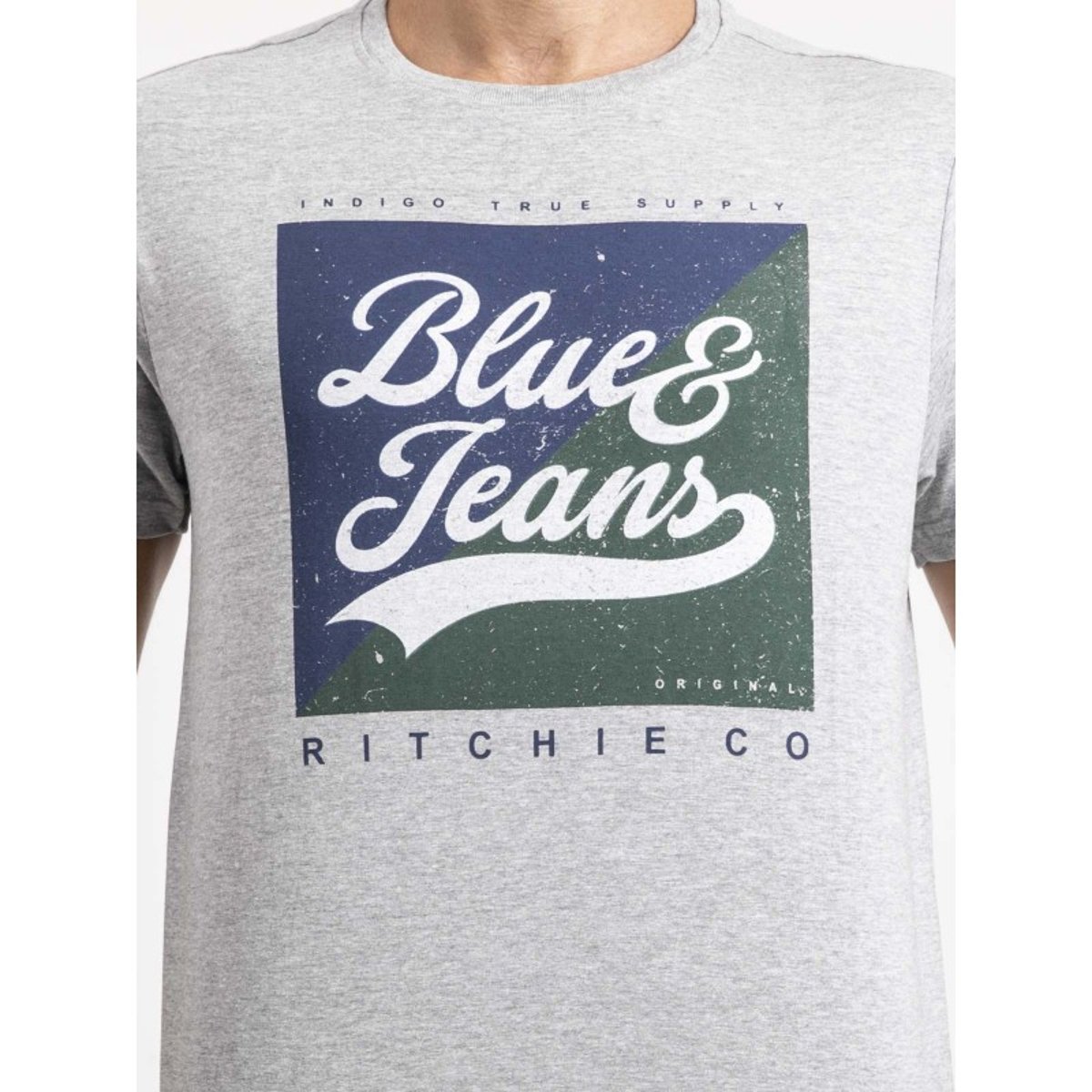 T-shirt Manches Courtes Pur Coton Jamuler gris, RITCHIE