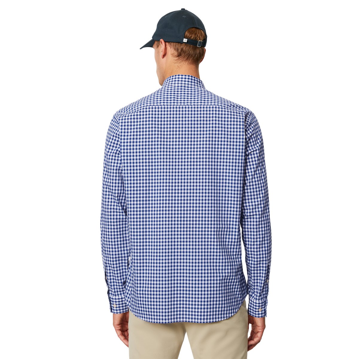Chemise regular en pur coton biologique bleu, MARC O'POLO
