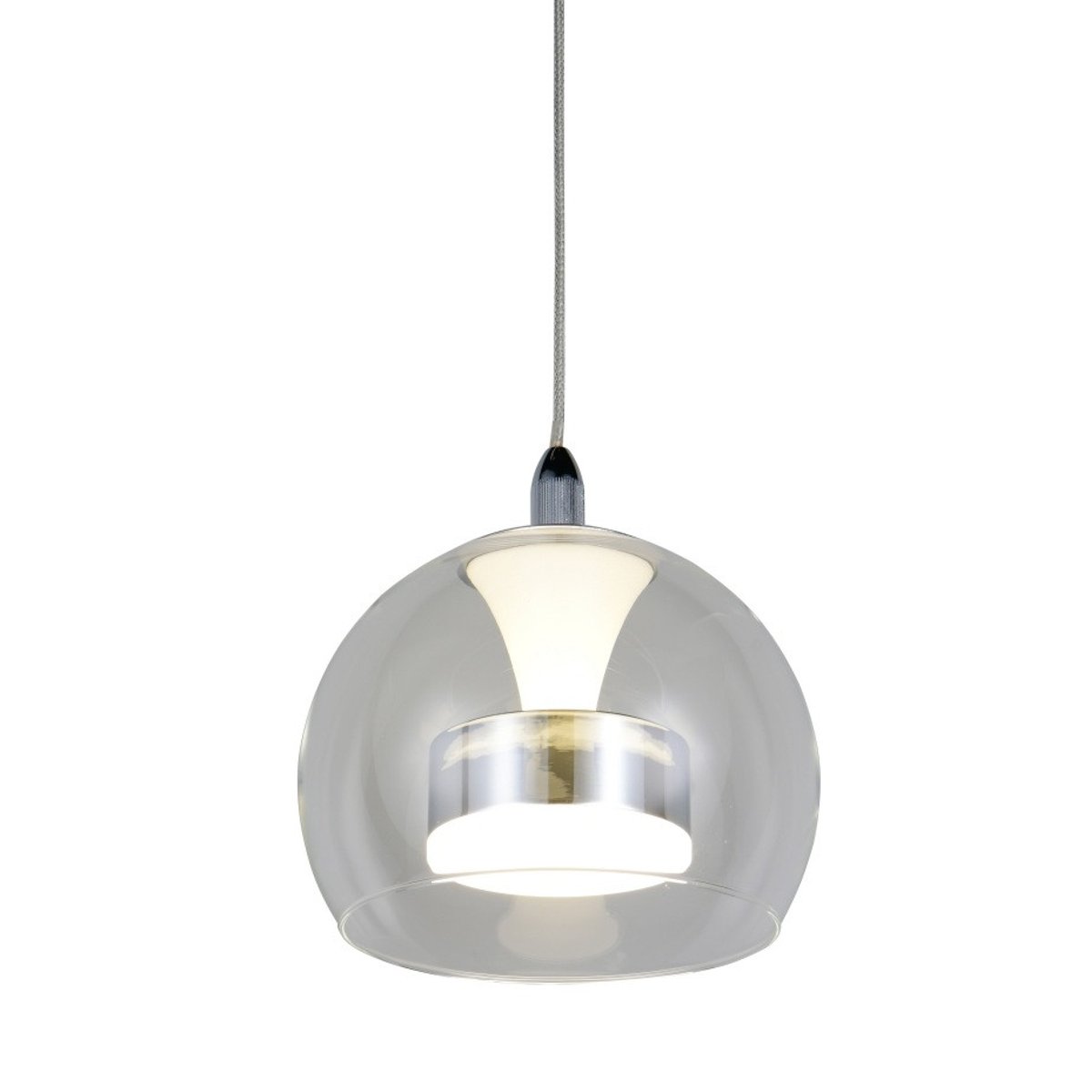 Suspension en verre design, D.20 , FLYNT transparent, TRIO