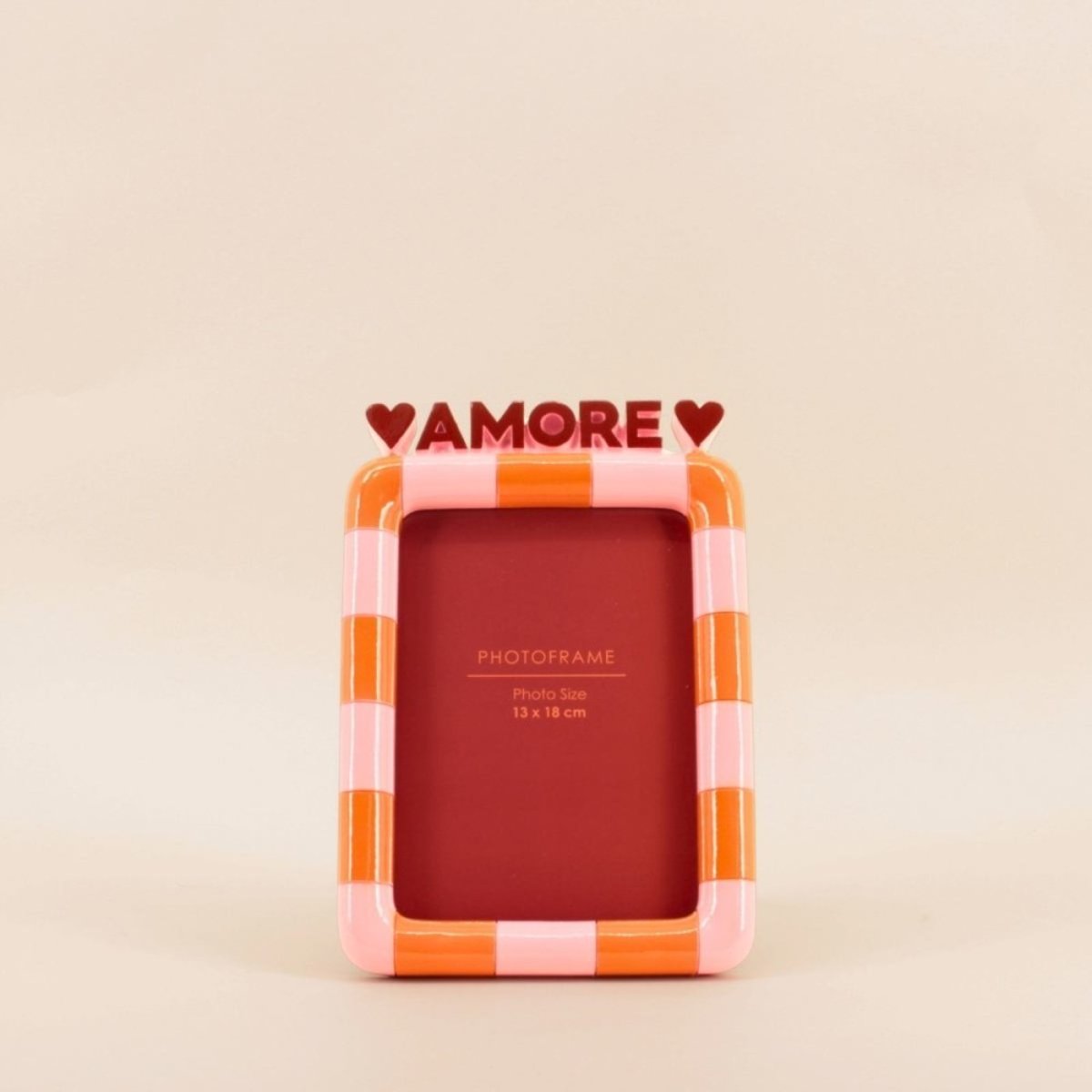 Cadre photo 3D Amore 23x16cm orange, KERSTEN