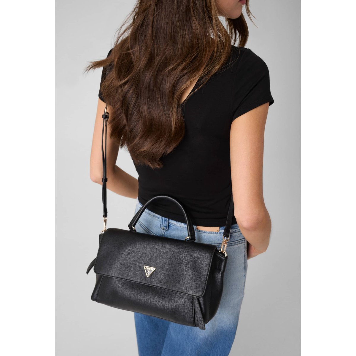 Sac À Main Devon noir, GUESS