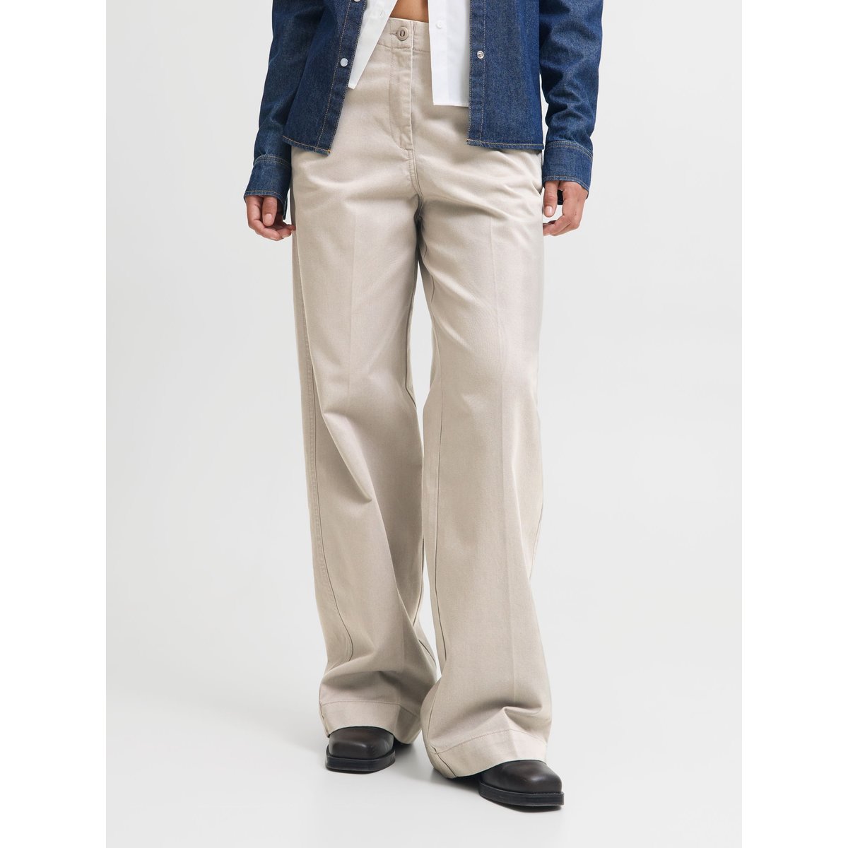 Pantalon grise - vintage khaki 1, JJXX