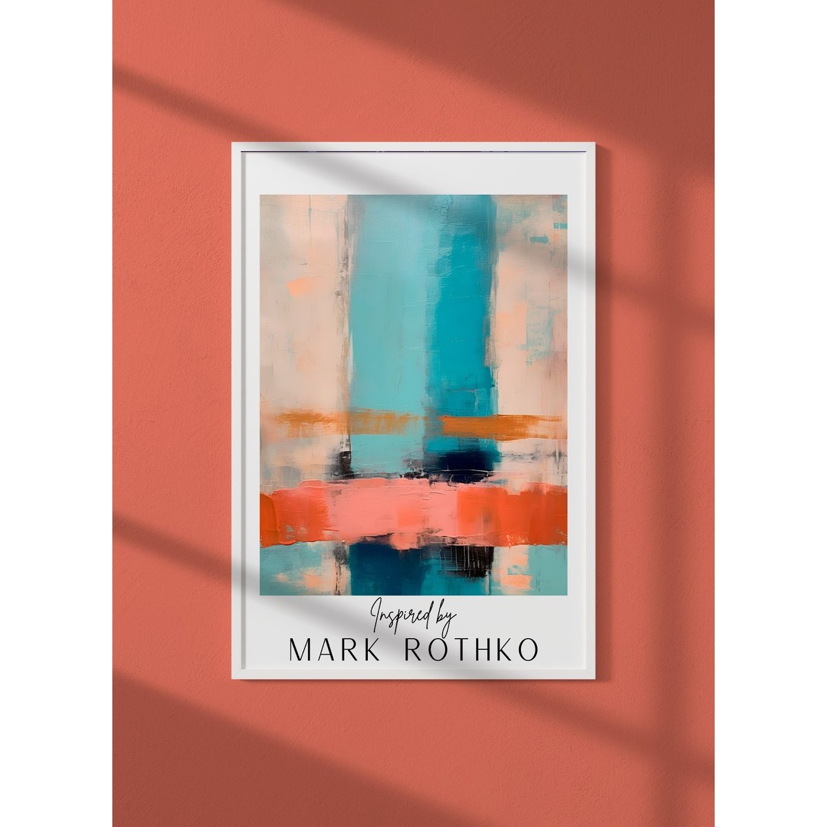 Affiche Mark Rothko n°9 blanc, L'AFFICHERIE