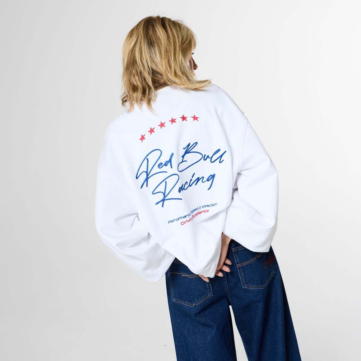 Red Bull Racing Sweat-Shirt À Col Rond Coupe Loose blanc, PEPE JEANS