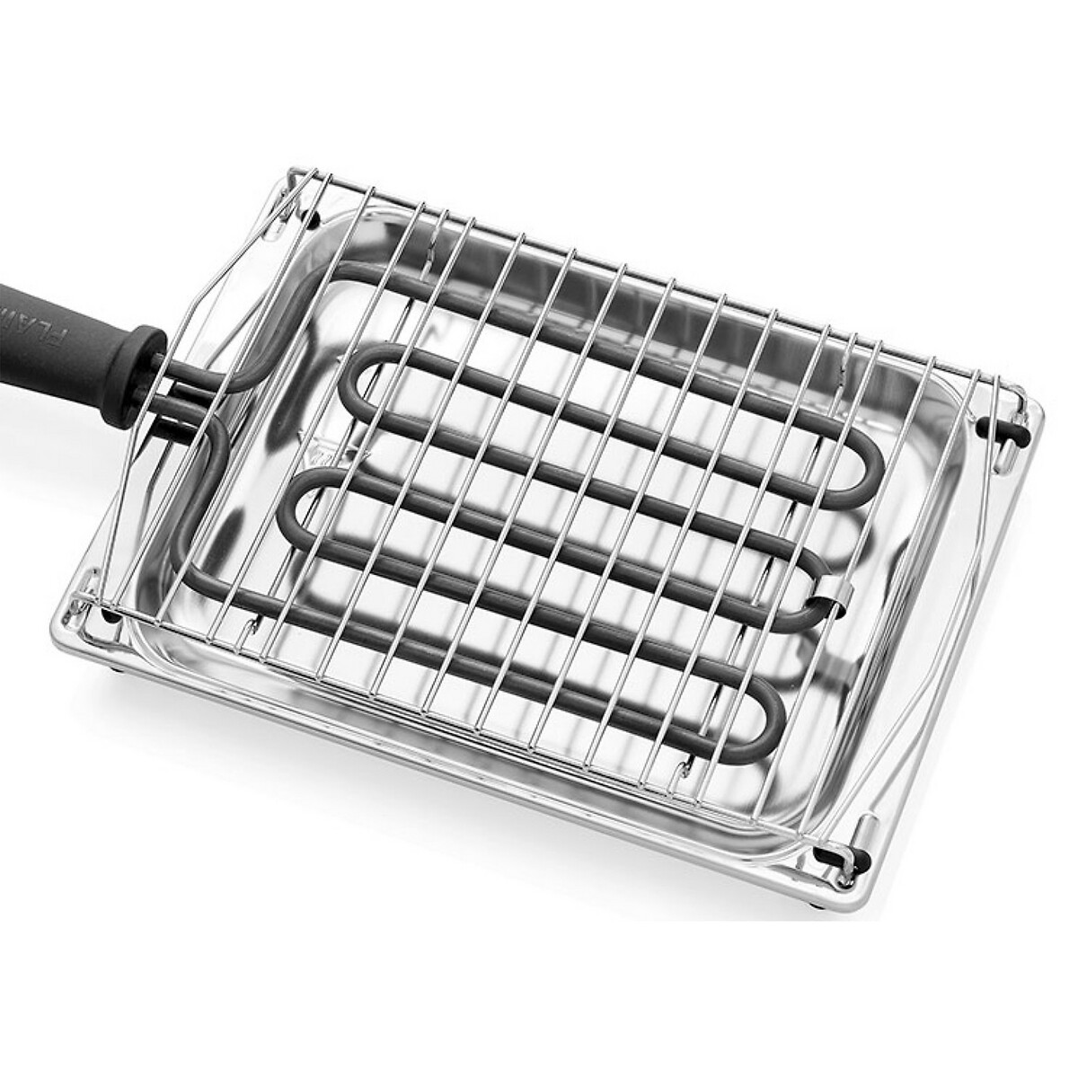Grelhador barbecue Square 422FL, 2000W, da Flama preto inox, FLAMA