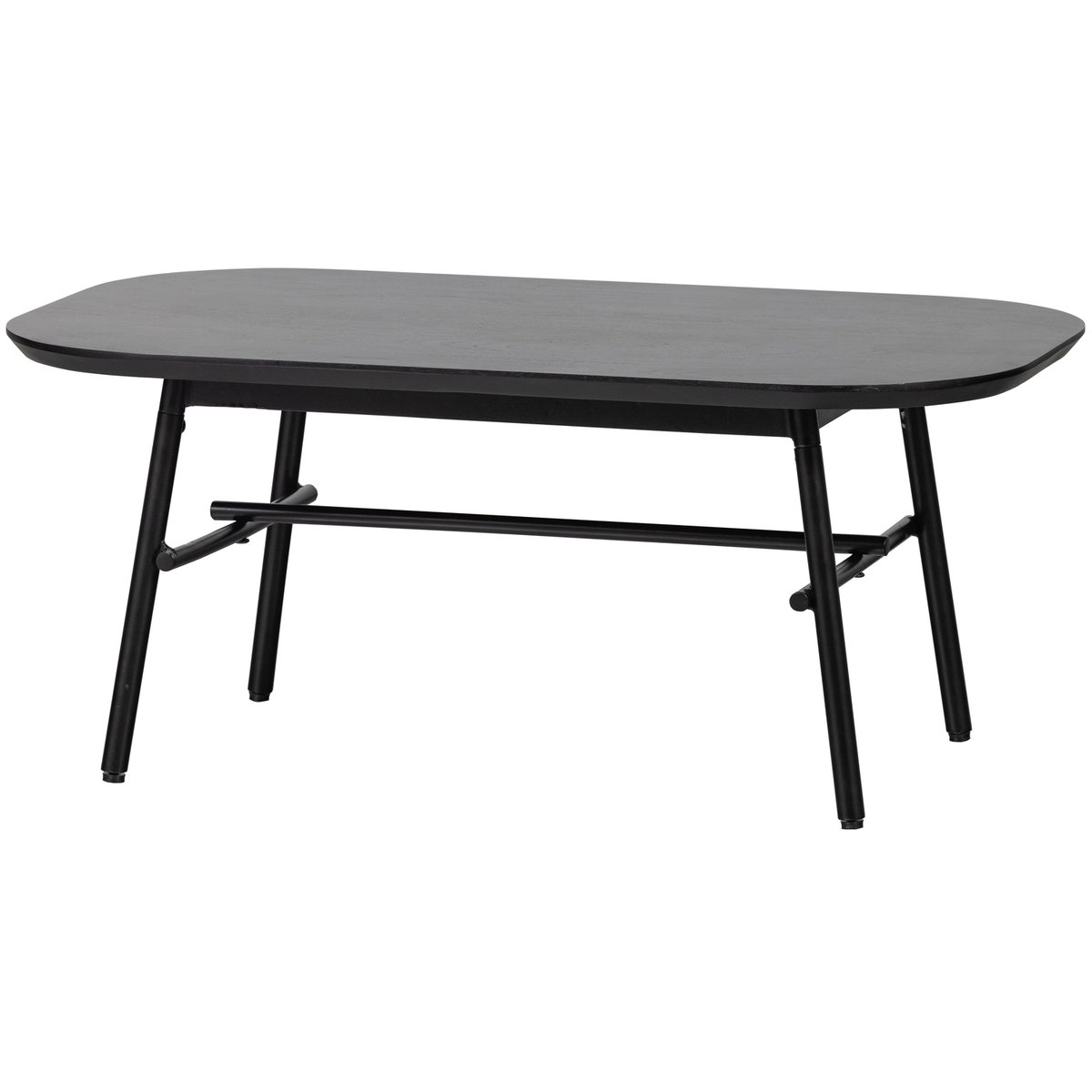Table basse en manguier ELEGANCE noir, VTWONEN