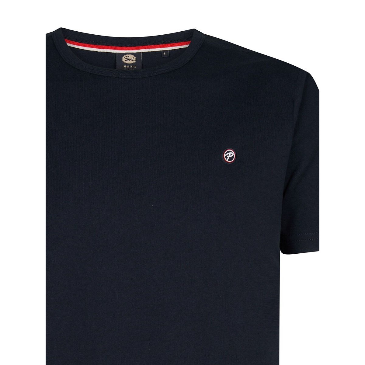 T-shirt maniche corte con logo blu marino, PETROL INDUSTRIES
