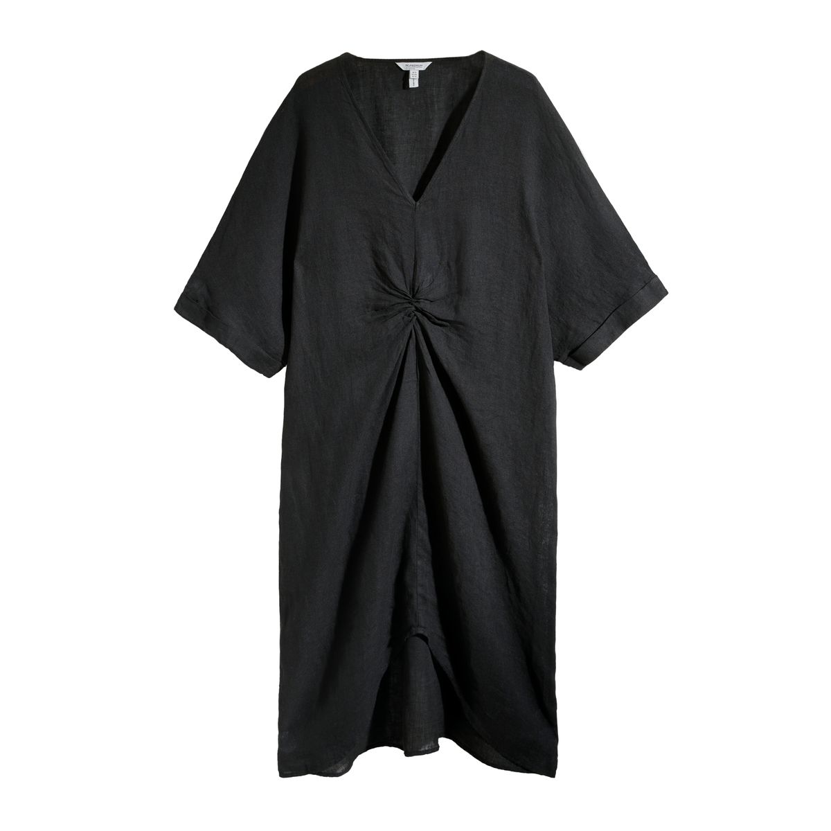 Robe torsadée lin n. premium noir, NEXT