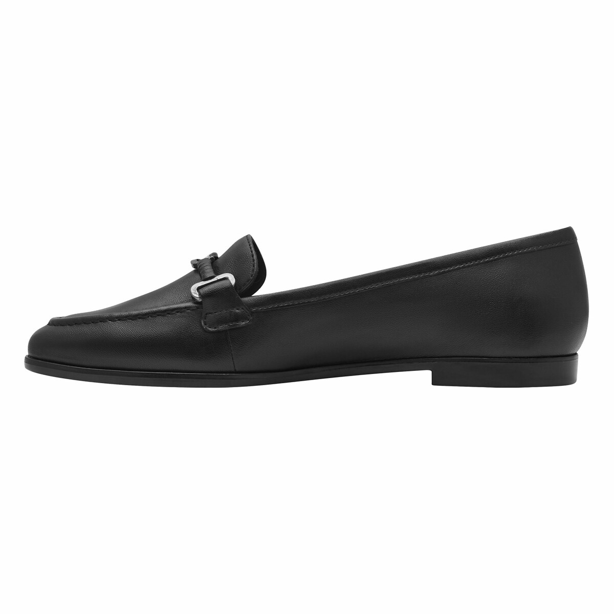 Mocassins en cuir noir, TAMARIS