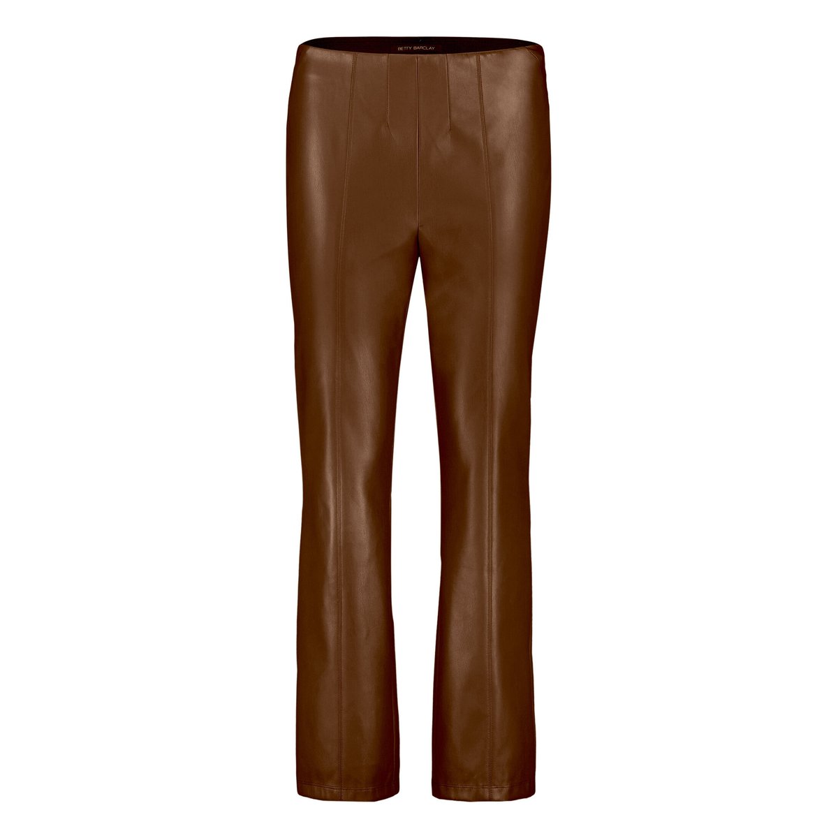 Leggings en similicuir coupe slim fit dark coffee, BETTY BARCLAY