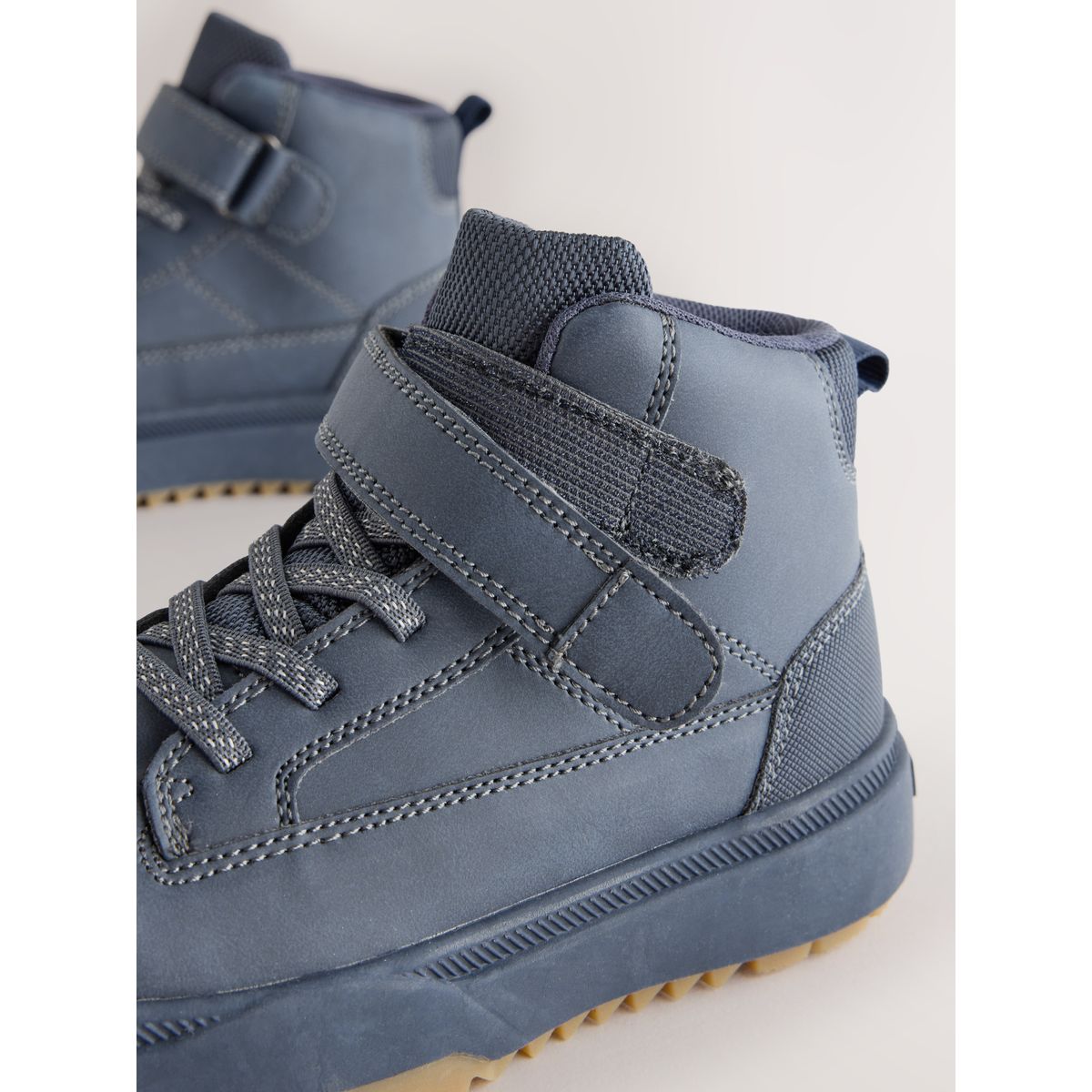 Bottines montantes imperméables doublées bleu marine, NEXT