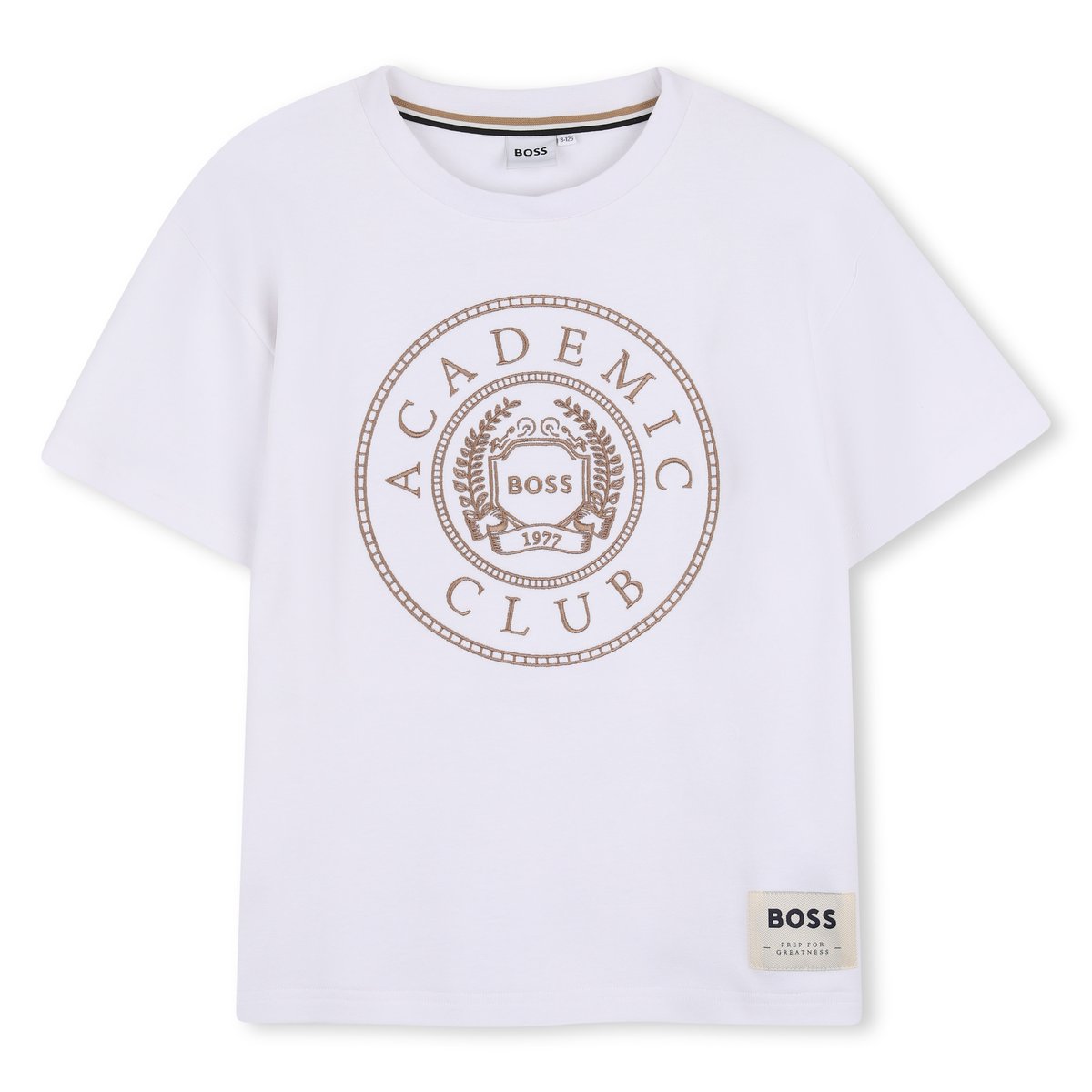 Tee-shirt manches courtes blanc, BOSS KIDSWEAR