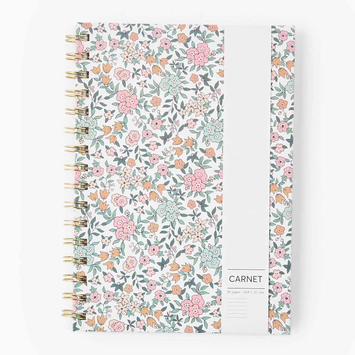 Carnet A5 ligné, 80 pages amaretti, MONOPRIX