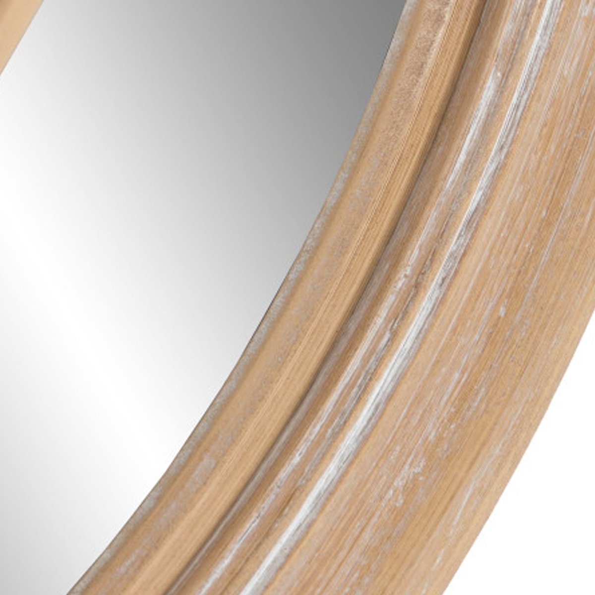 Miroir mural classique rond en bois de paulownia 69x4x69cm bois, WADIGA