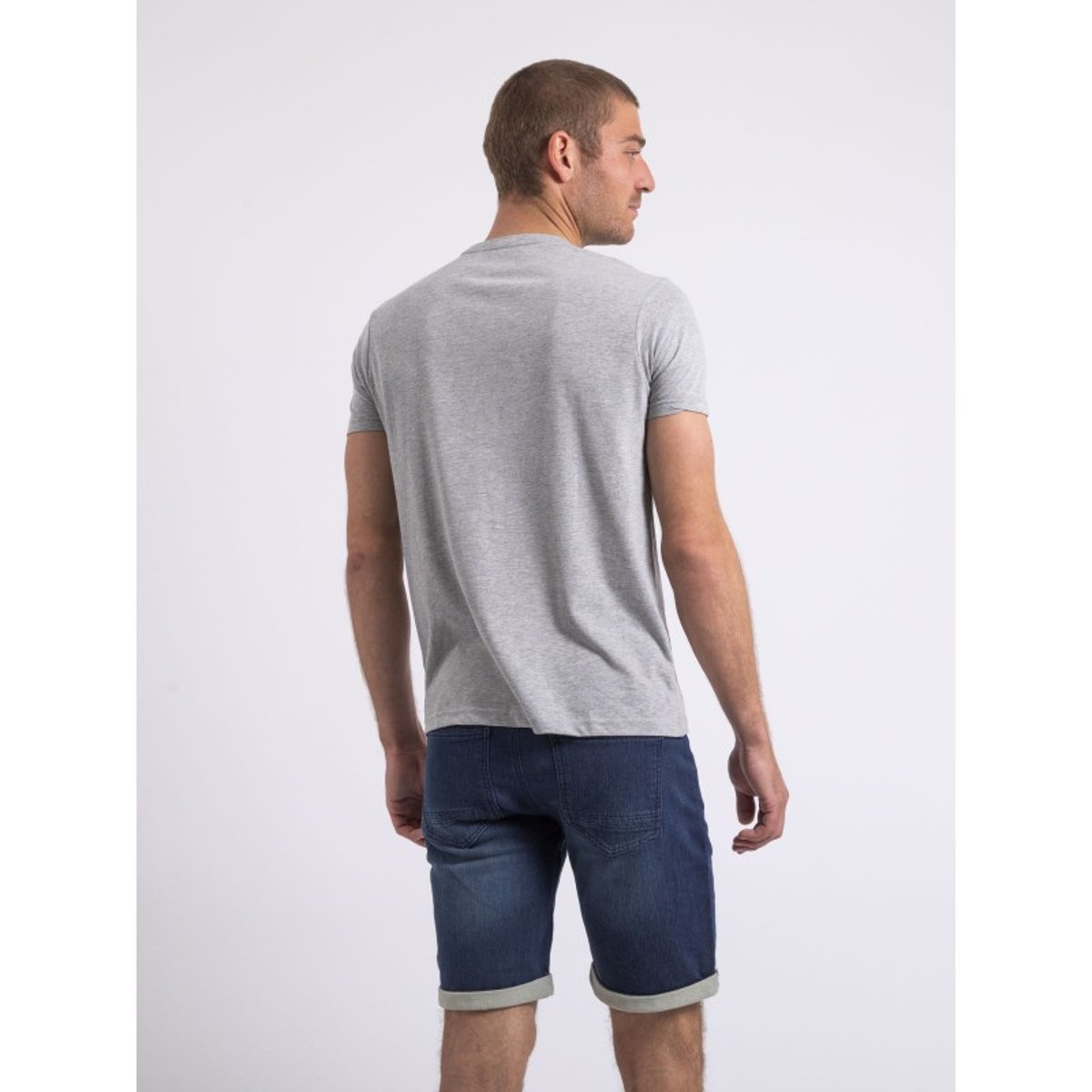 T-shirt Col Rond Noshop gris, RITCHIE