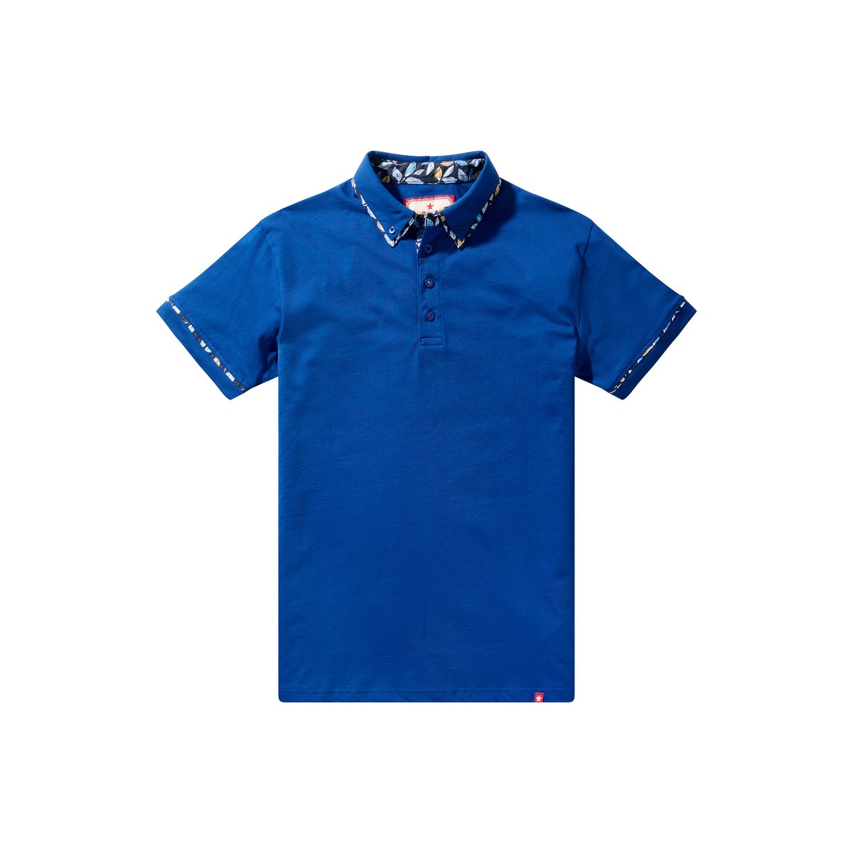 Polo à manches courtes avec double col bleu, JOE BROWNS