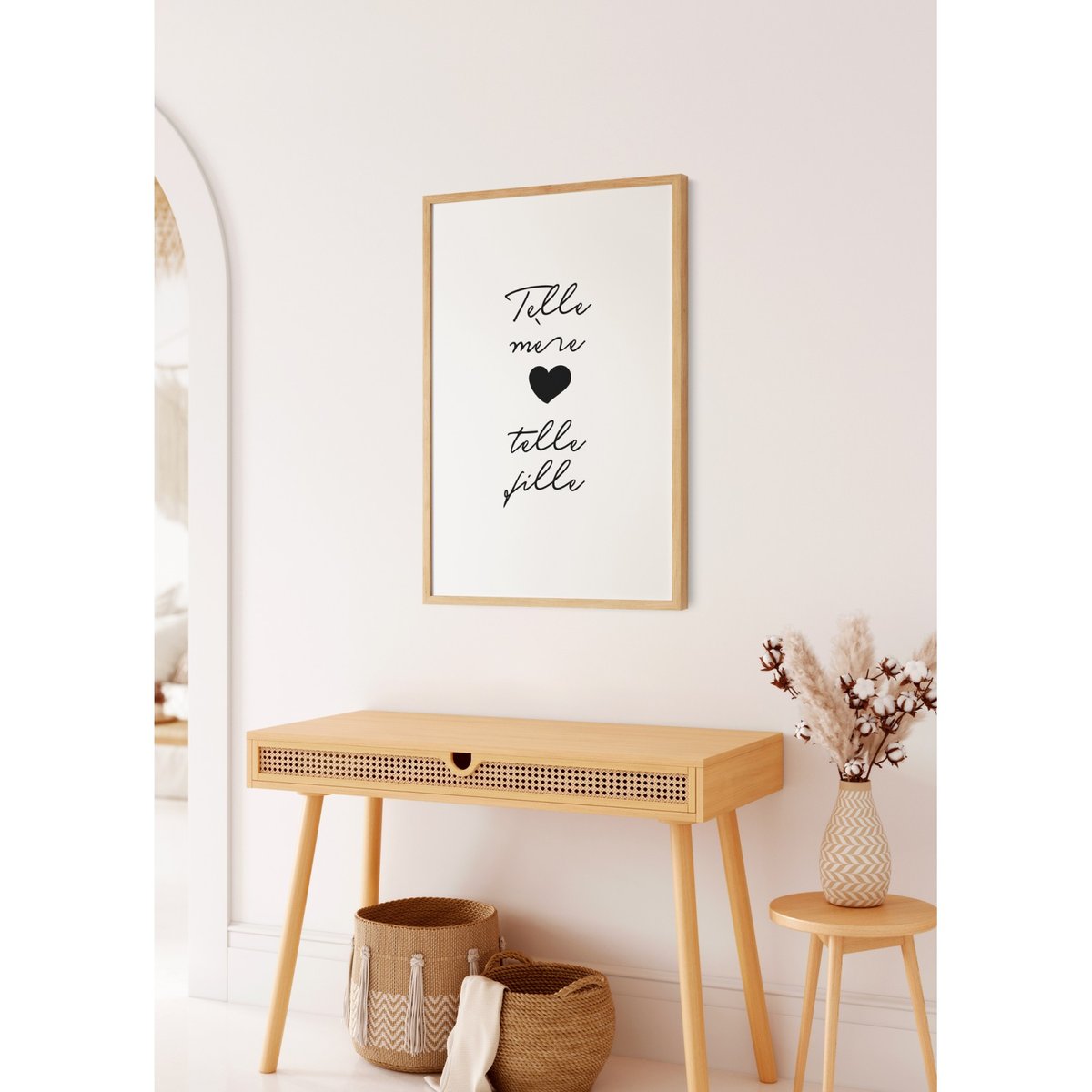 Affiche 'Telle mère, telle fille' blanc, L'AFFICHERIE