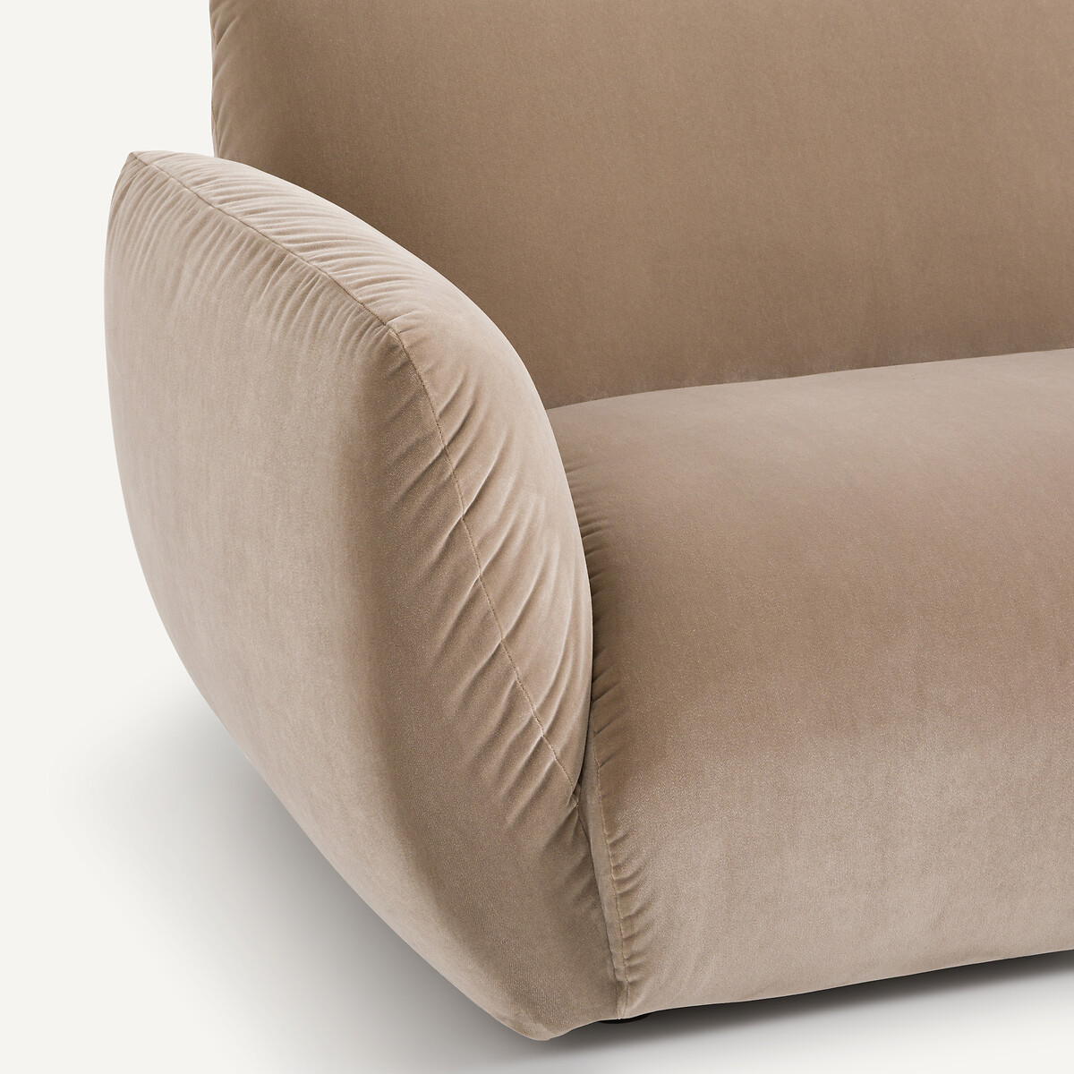 Divano velluto, Spogano beige cendré, AM.PM