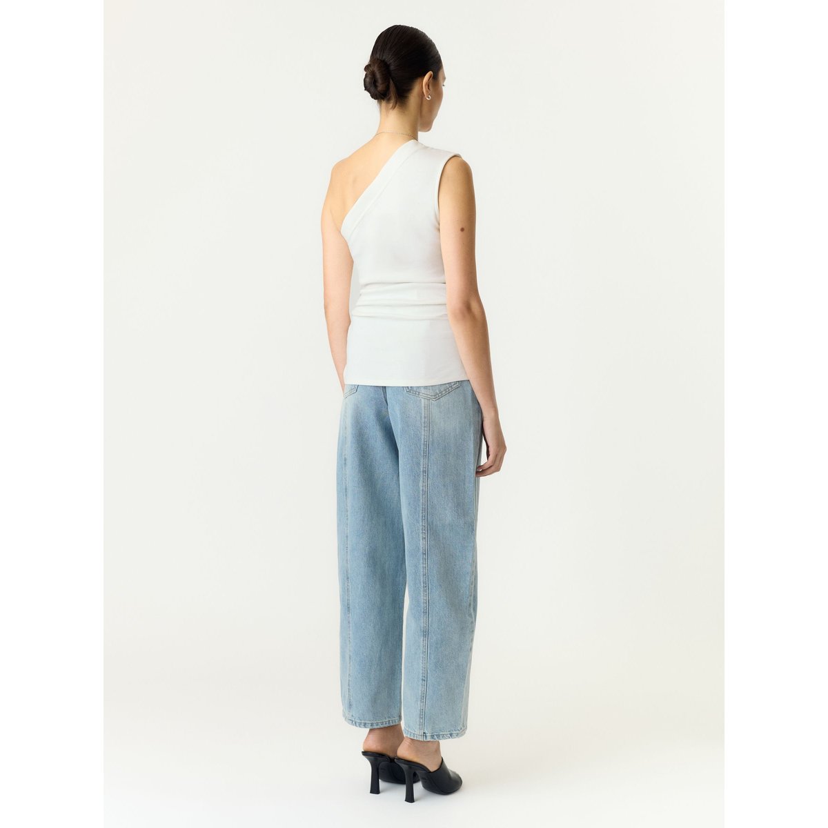 Haut Asymétrique star white, YAS